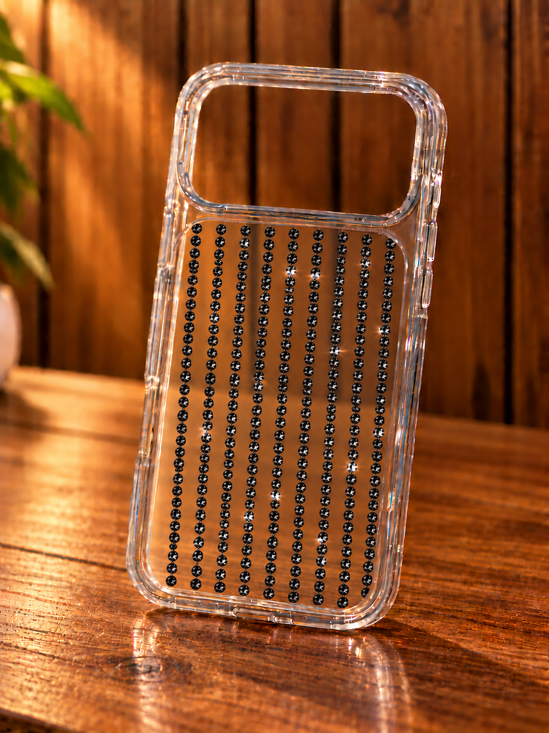 Sparkling Black Rhinestone Phone Case